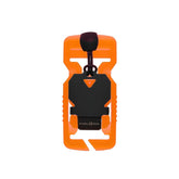 V-BUCKLE 25 Split Bar Black Flap + Pull Tab - GITD Orange