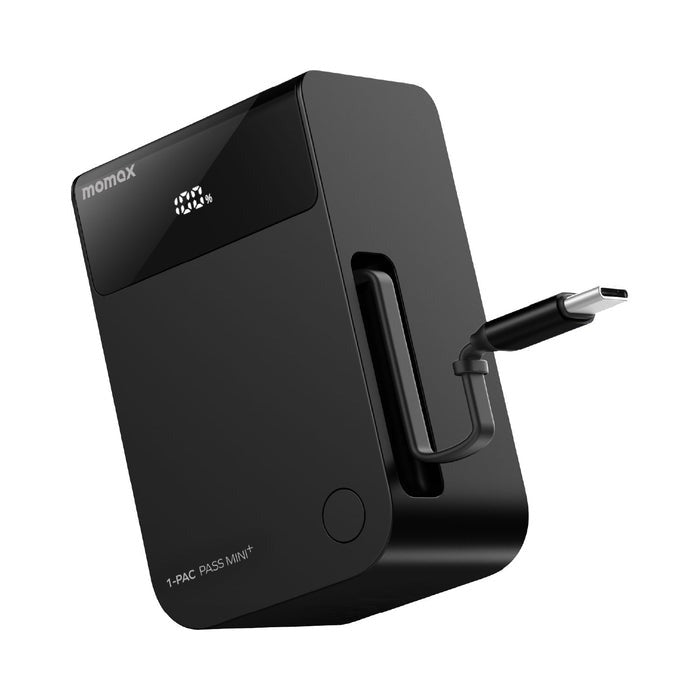 1-Pac Pass Mini⁺ 10000mAh 2in1 Battery Pack with Built-in Retractable Cable MOMAX Power Bank Suburban.