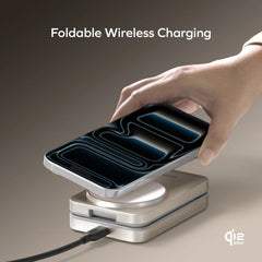 1-Charge Q.Port² Qi2.2 3-in-1 Magnetic Wireless Charging Stand