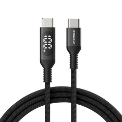 EliteLink USB-C to USB-C Braided LED Display Cable 100W 1.2m