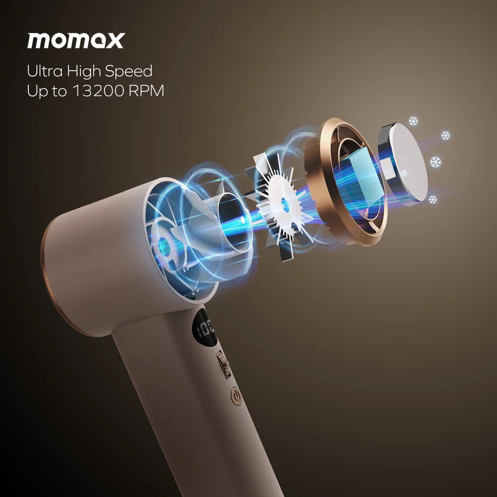 1°Go Portable Handheld High Speed Fan With Icy Cooling Plate