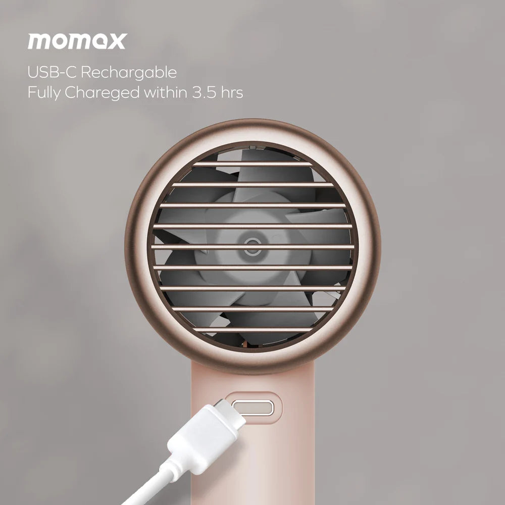 1°Go Portable Handheld High Speed Fan With Icy Cooling Plate