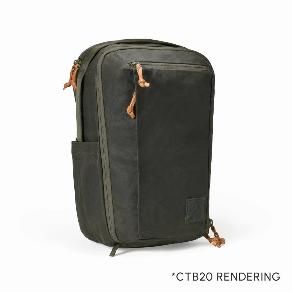 Civic Travel Bag 20L CTB20 - Waxed Olive Canvas