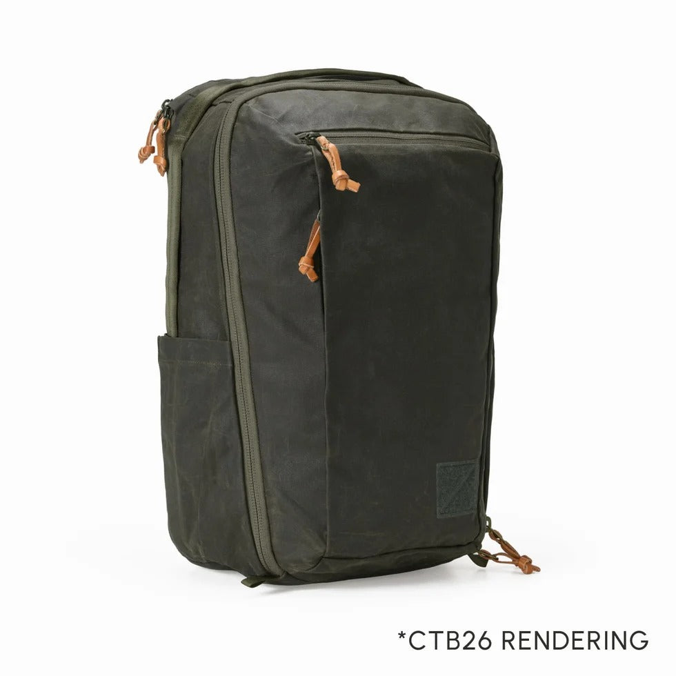 Civic Travel Bag 26L CTB26 - Waxed Olive Canvas