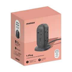 1-Plug 7-Outlet Power Strip With USB (PD 35W)